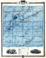 Cass County, Iowa 1875 State Atlas